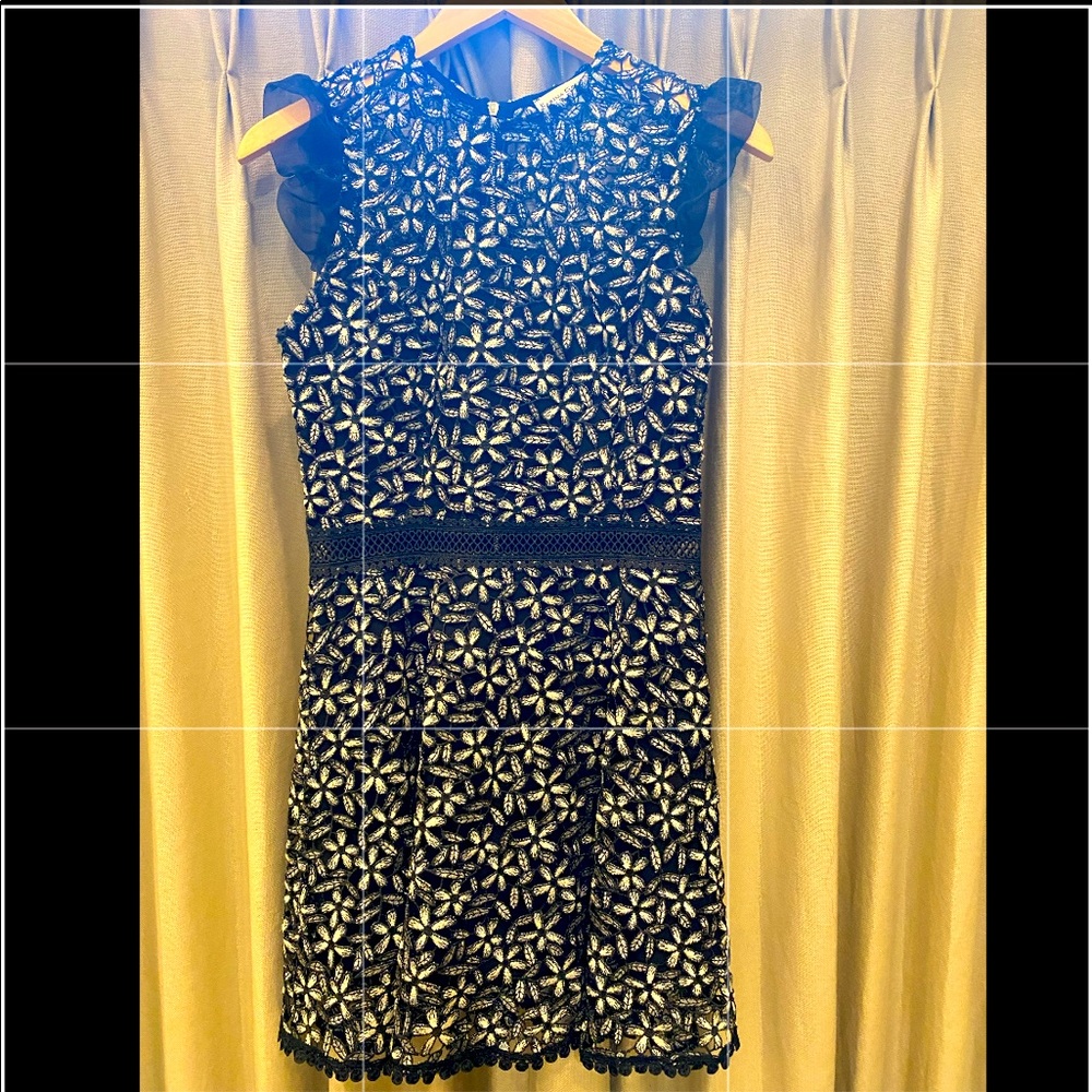 Karina Grimaldi floral cutout dress.
